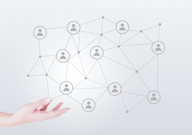 人同士が線で結ばれてる