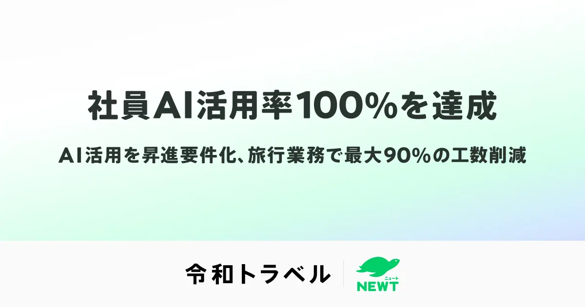 社員AI活用率100%を達成