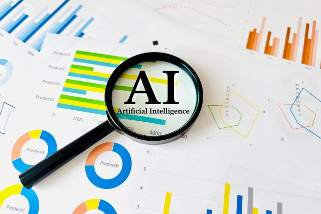 AIと書かれた虫眼鏡